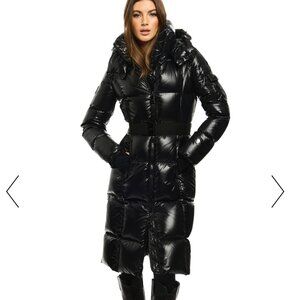 Women's SAM Long Noho Puffer Coat in Color Jet - Size XS